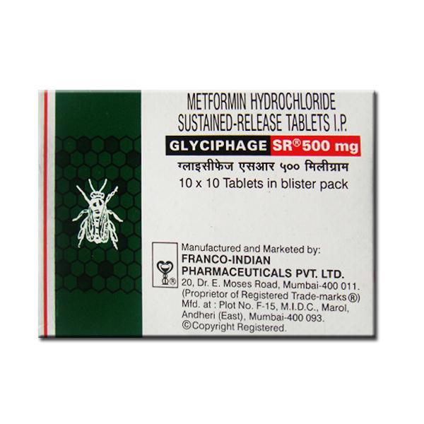 Metformin Glyciphage SR 500mg